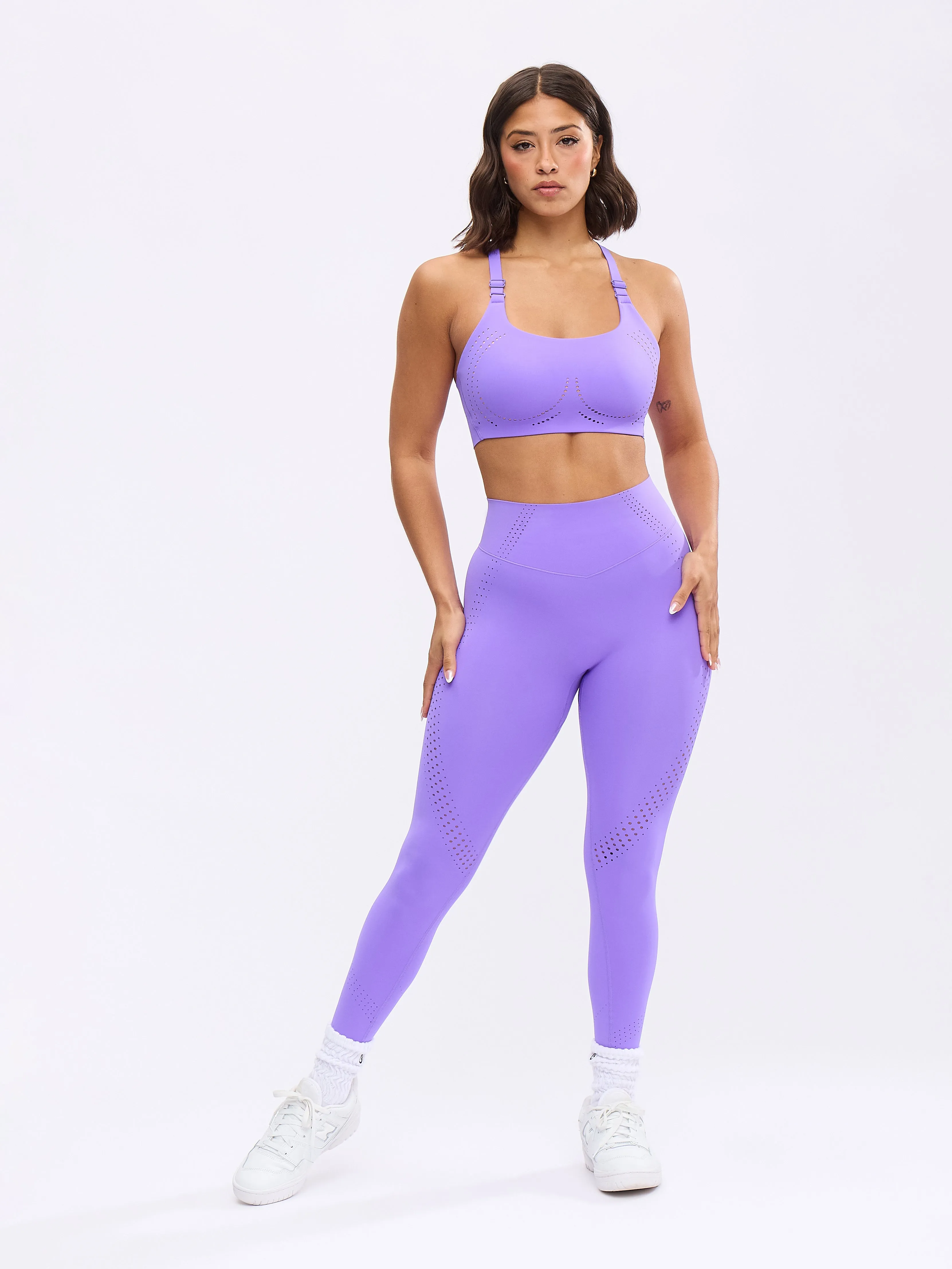 Airbrush Laser BTC Sports Bra - Party Purple sold by BuffBunny product image thumbnail 4