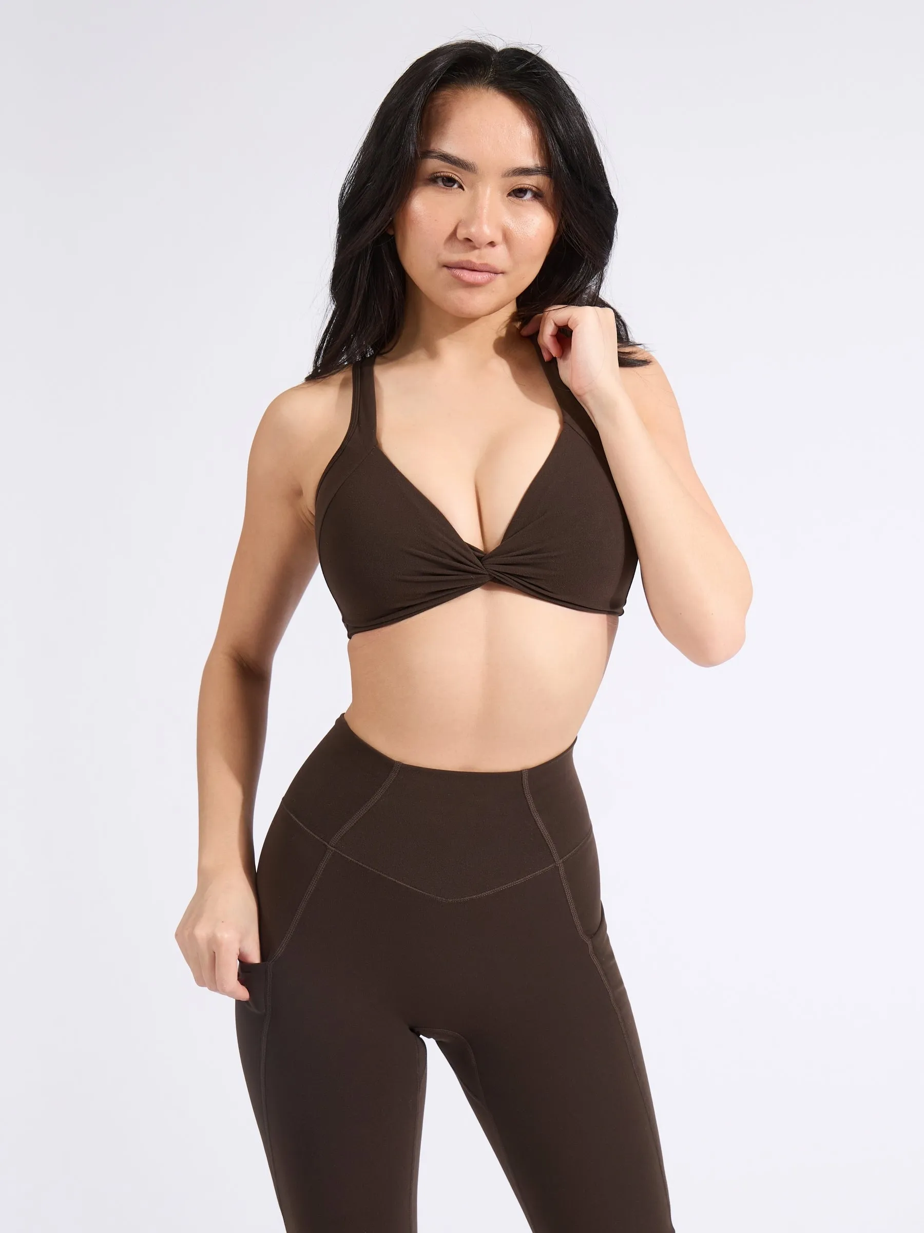Twisted Curve Sports Bra - Cold Brew sold by BuffBunny product image thumbnail 4