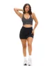 Alpha Sports Bra - Black Bossy Print sold by BuffBunny