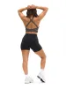 Alpha Sports Bra - Black Bossy Print sold by BuffBunny