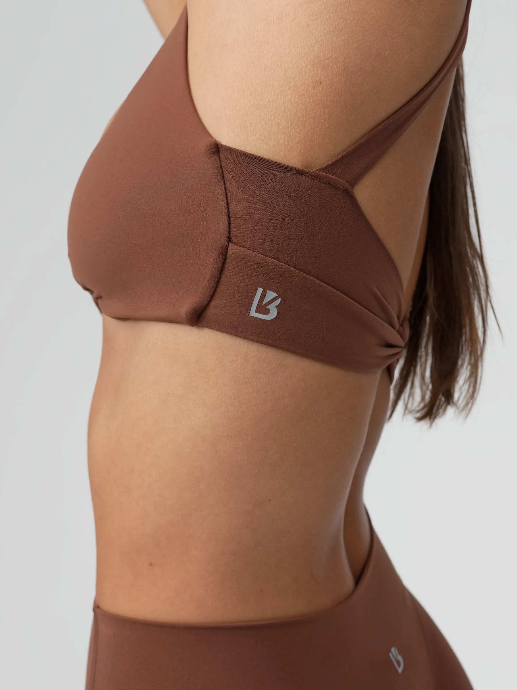 Double Twist Sports Bra - Mocha sold by BuffBunny product image thumbnail 5