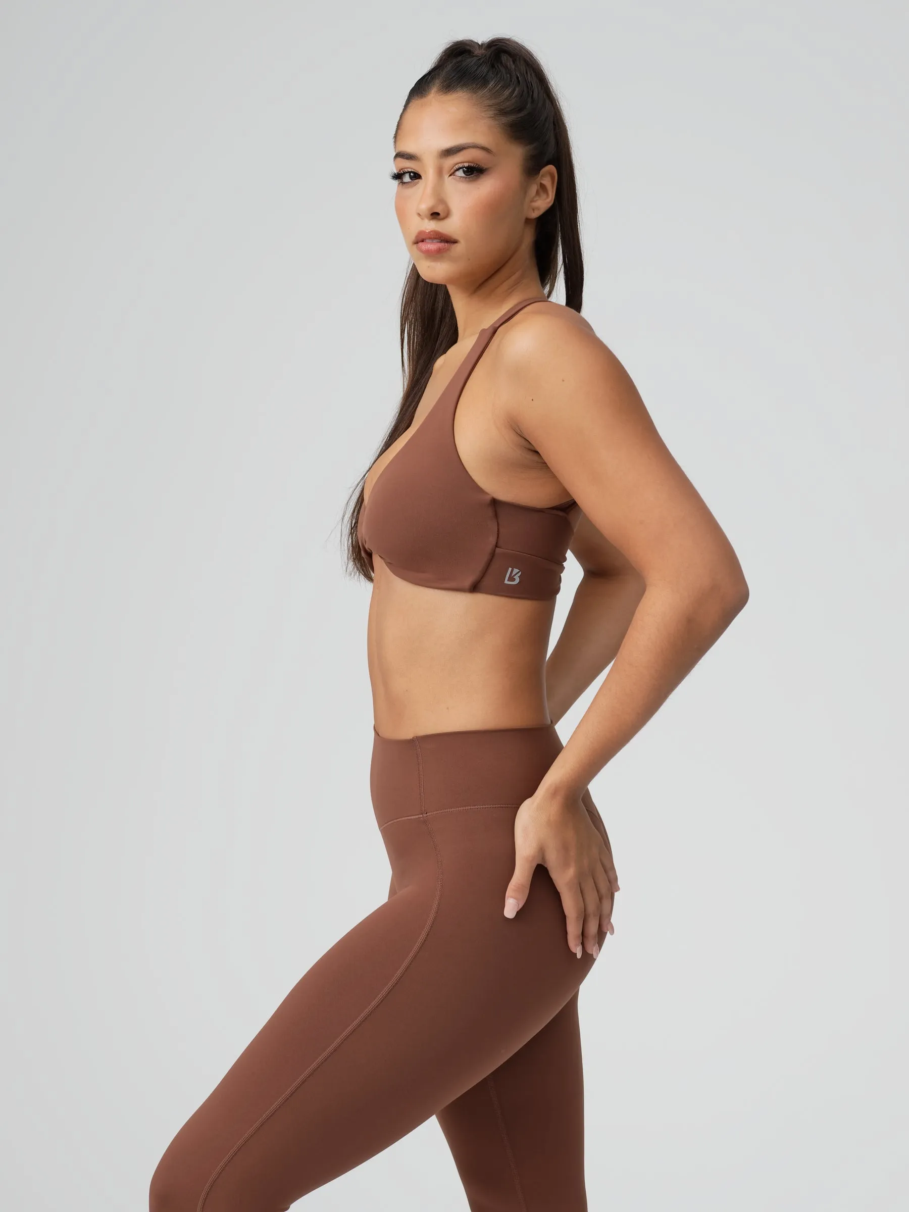 Double Twist Sports Bra - Mocha sold by BuffBunny product image thumbnail 4