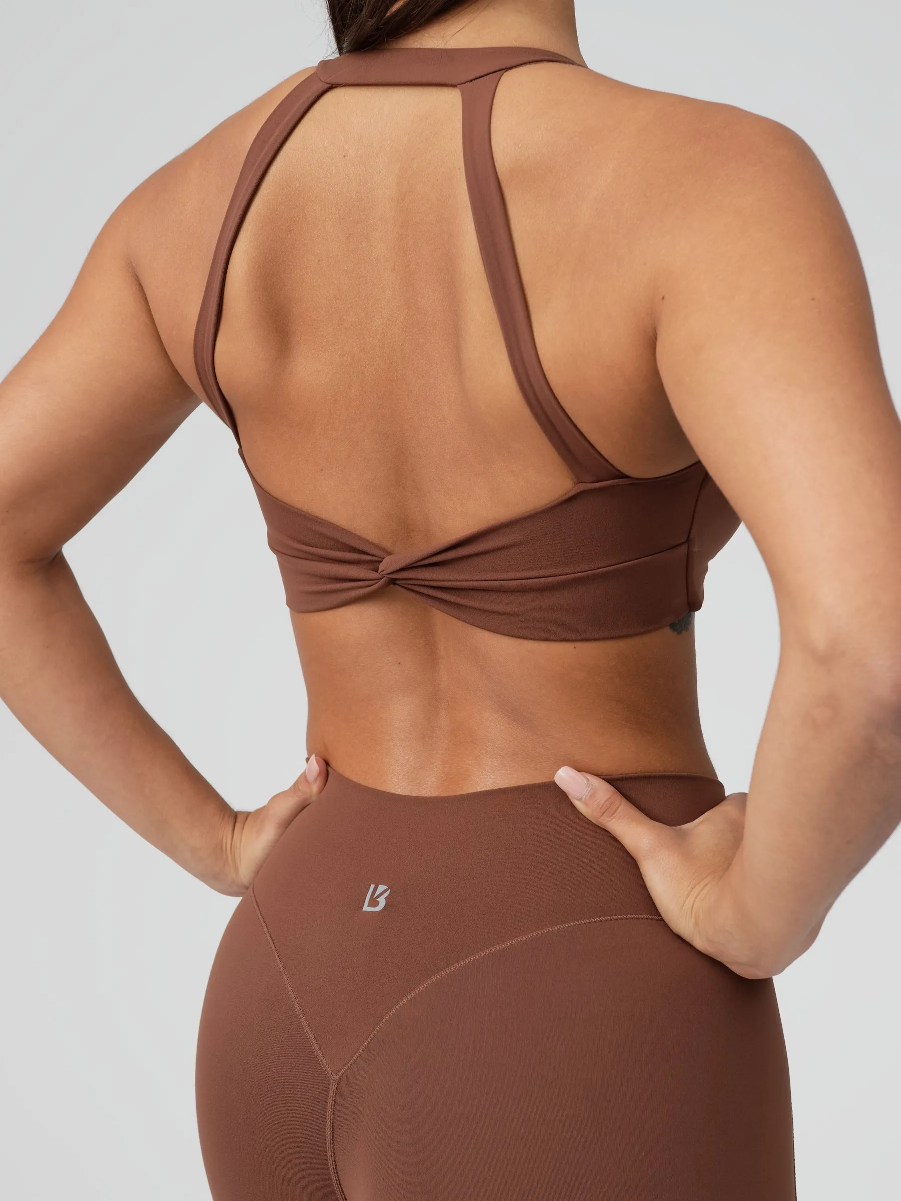 Double Twist Sports Bra - Mocha sold by BuffBunny product image thumbnail 2