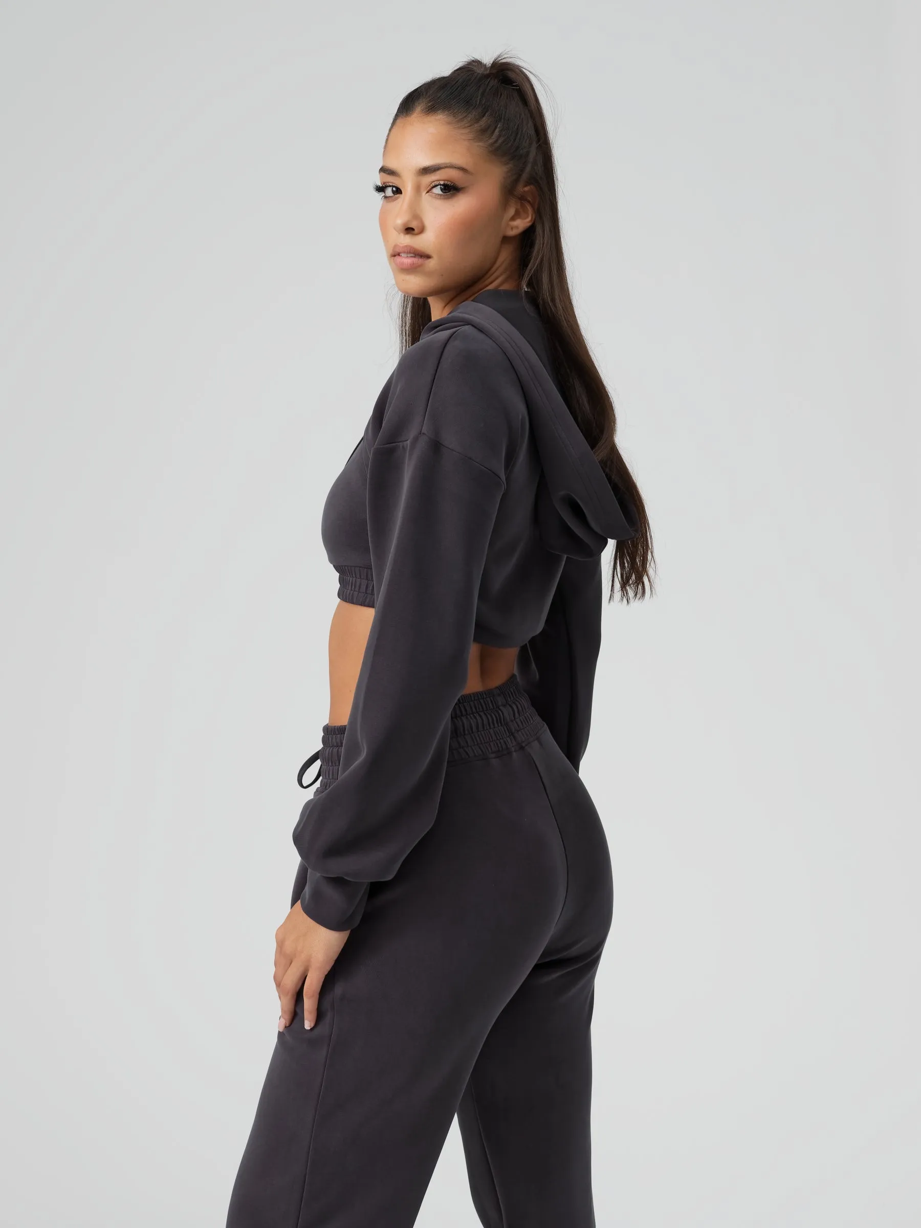 Luxe Bolero Hoodie - Black sold by BuffBunny product image thumbnail 2