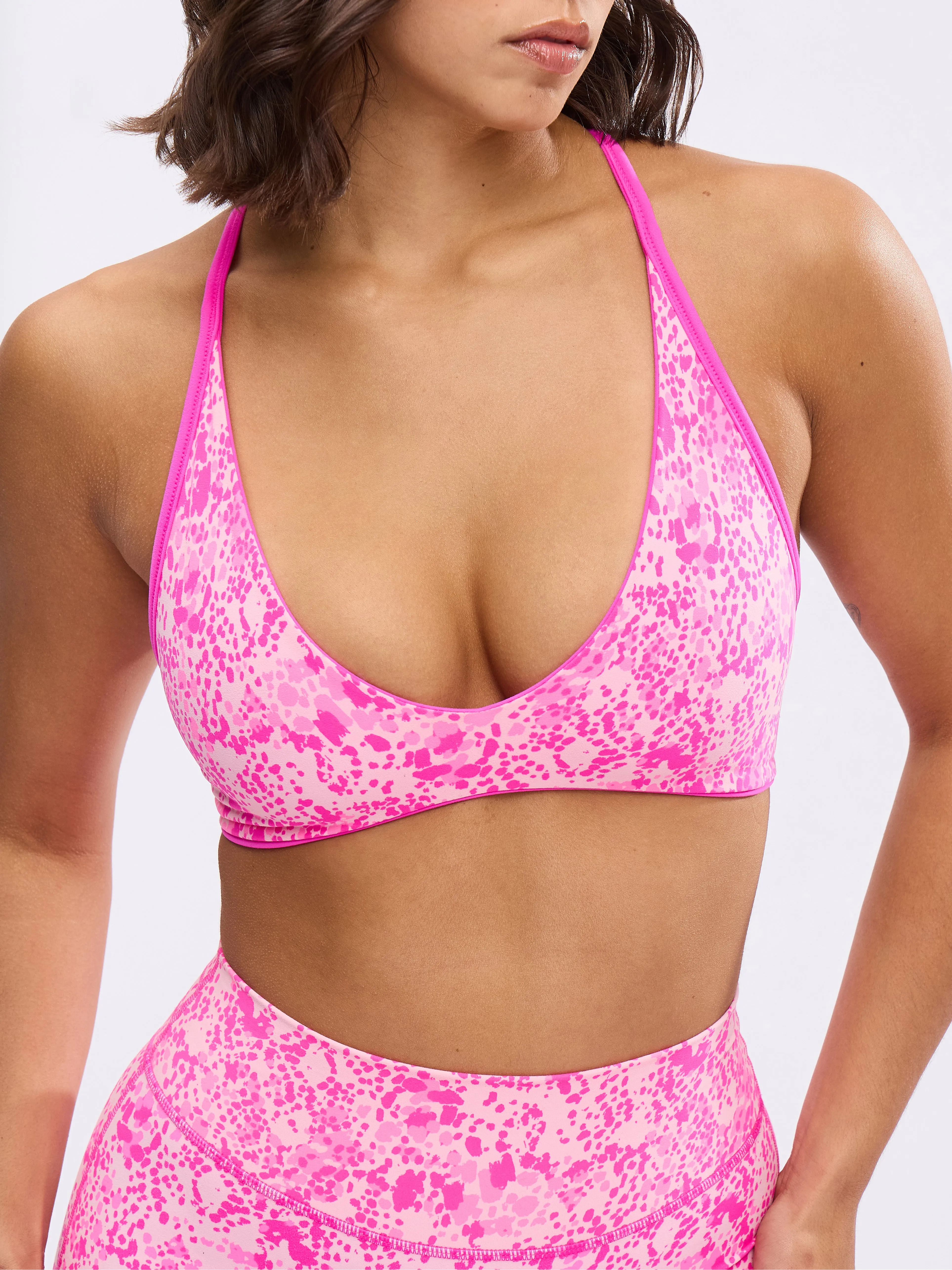 Girlfriend Reversible Sports Bra - Candy Crush and Pink Fashun Print sold by BuffBunny product image thumbnail 4