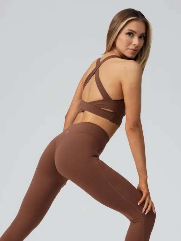 Alpha Sports Bra - Mocha sold by BuffBunny
