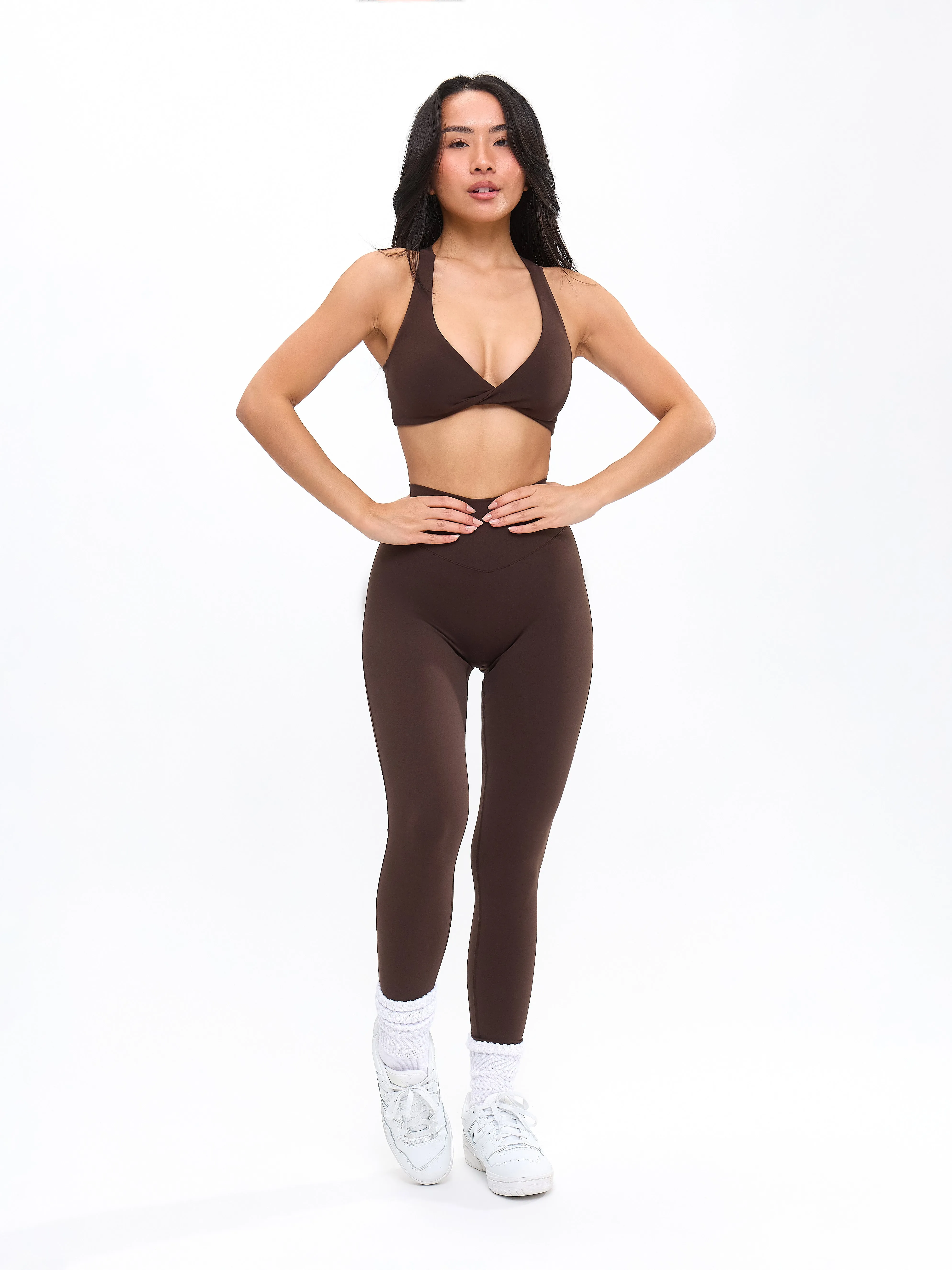 Double Twist Sports Bra - Cold Brew sold by BuffBunny product image thumbnail 4