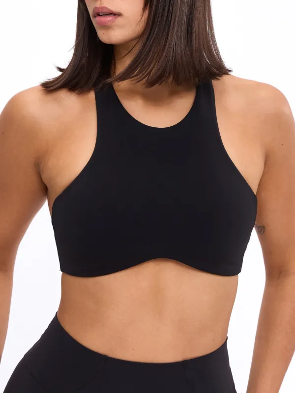 Curve Sports Bra - Onyx Black sold by BuffBunny