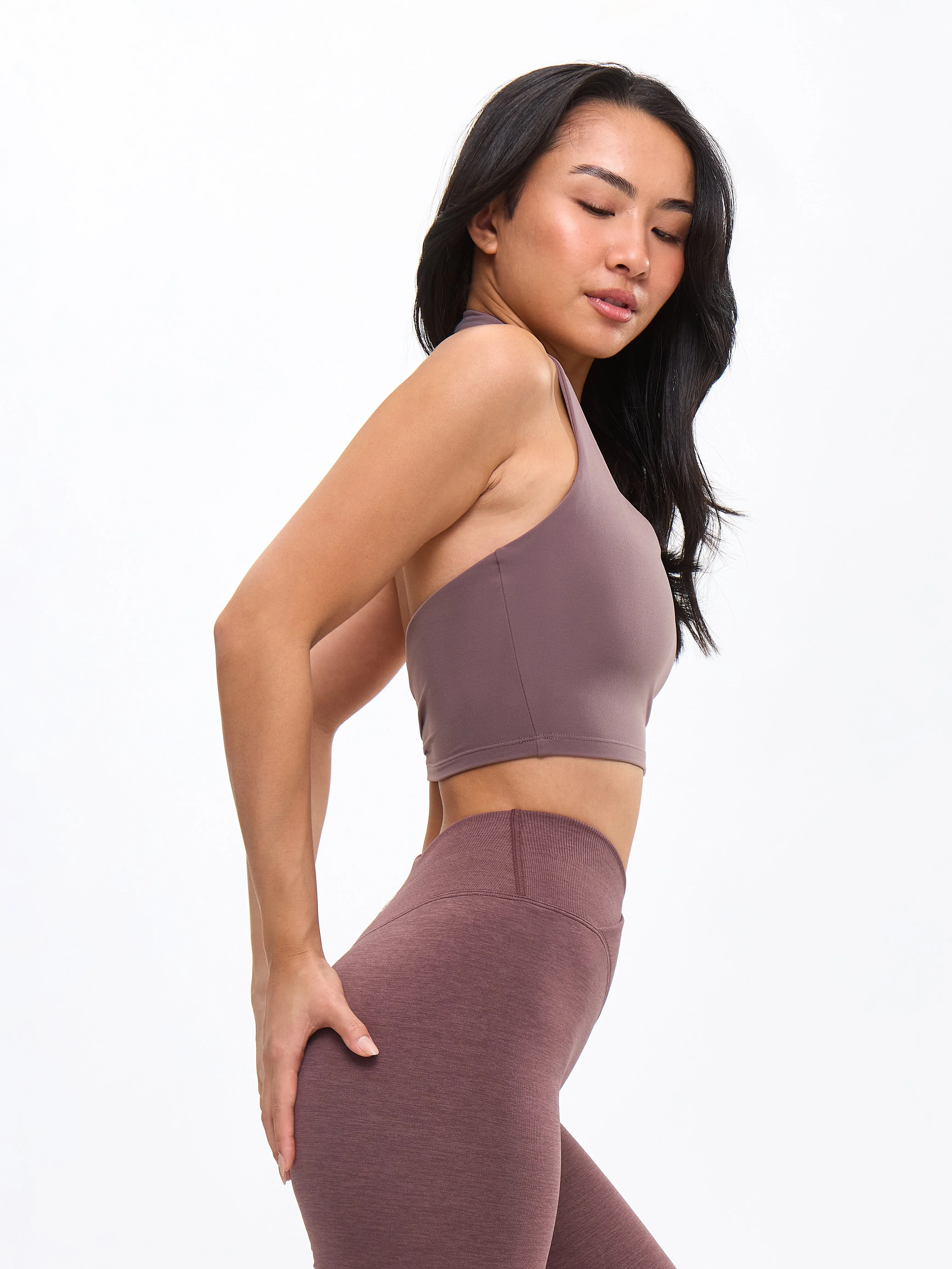 Revolution Halter Crop - Mocha Berry sold by BuffBunny product image thumbnail 4