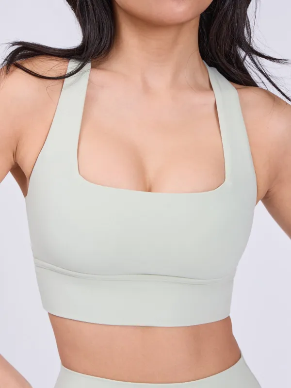 Revolution Sports Bra - Pistachio sold by BuffBunny