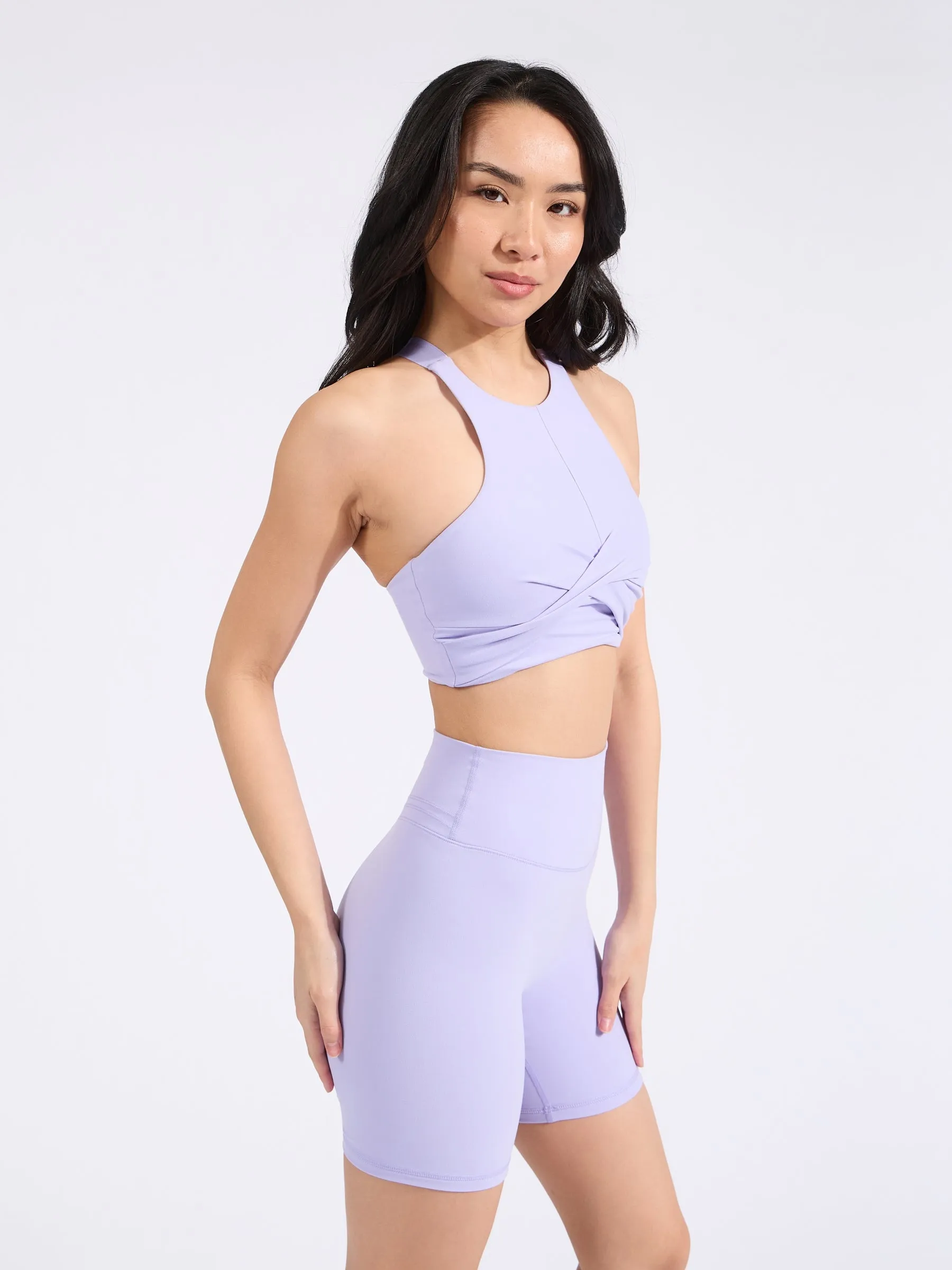 Candy Crew Sports Bra - Lavender Haze sold by BuffBunny product image thumbnail 3