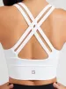 Rosa Sports Bra - White sold by BuffBunny