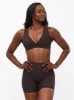 Material Girl Ribbed Short 6" - Cold Brew sold by BuffBunny