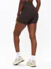 Material Girl Ribbed Short 6" - Cold Brew sold by BuffBunny