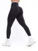 Dream Heather Contrast Legging - Onyx Black and White sold by BuffBunny