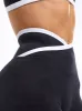 Dream Heather Contrast Legging - Onyx Black and White sold by BuffBunny