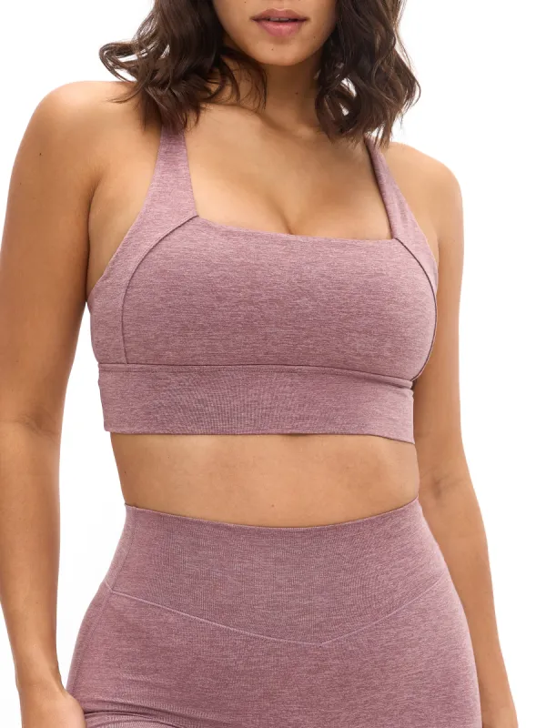 Dream Heather Square Neck Sports Bra - Matter sold by BuffBunny