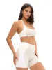 Aurora Sports Bra - Bone and Ivory sold by BuffBunny