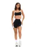 Aurora Sports Bra - Onyx Black and White sold by BuffBunny