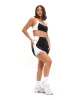Aurora Sports Bra - Onyx Black and White sold by BuffBunny