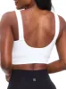 Ribbed Seamless Crop - White sold by BuffBunny