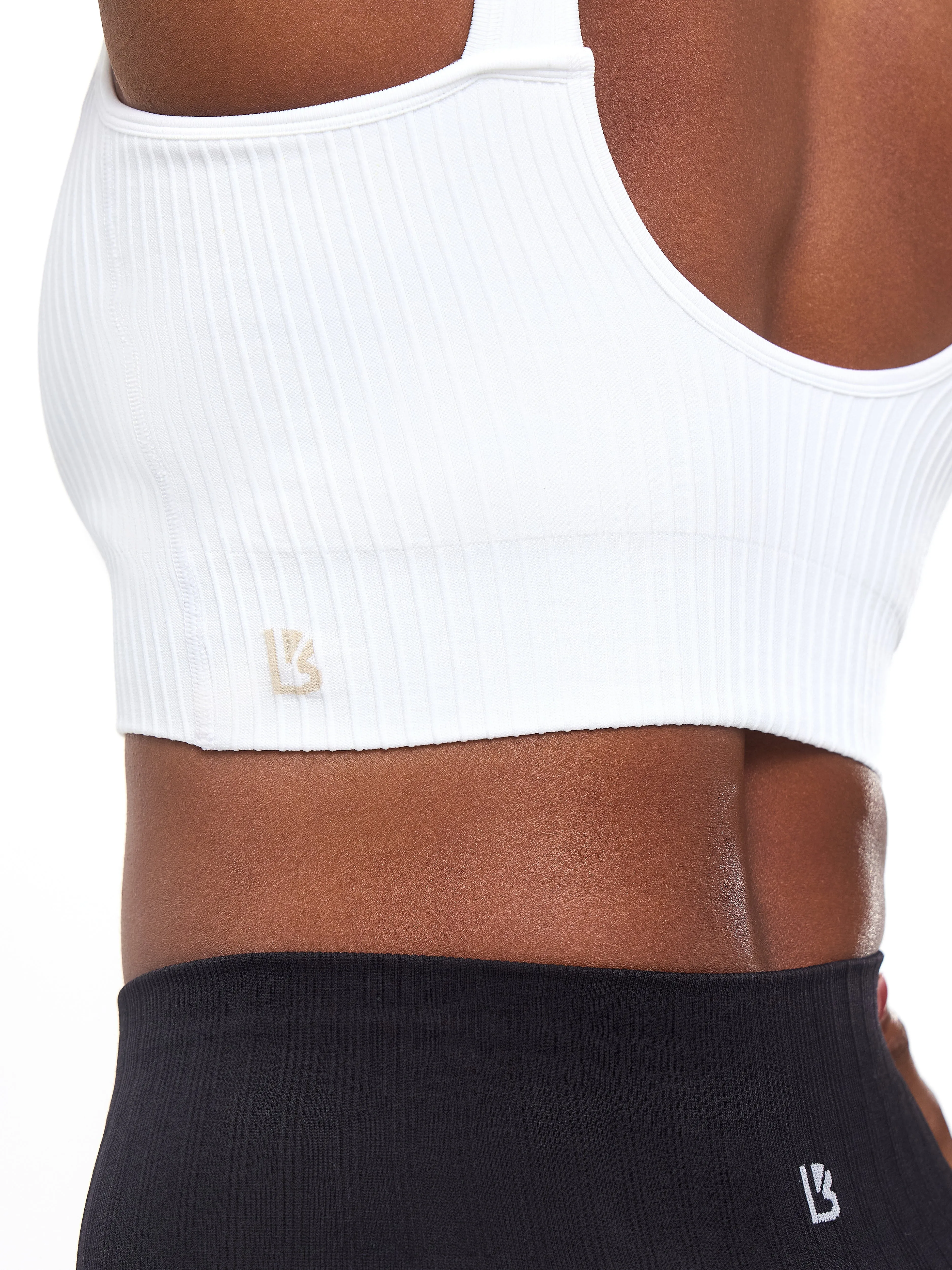 Ribbed Seamless Crop - White sold by BuffBunny product image thumbnail 5