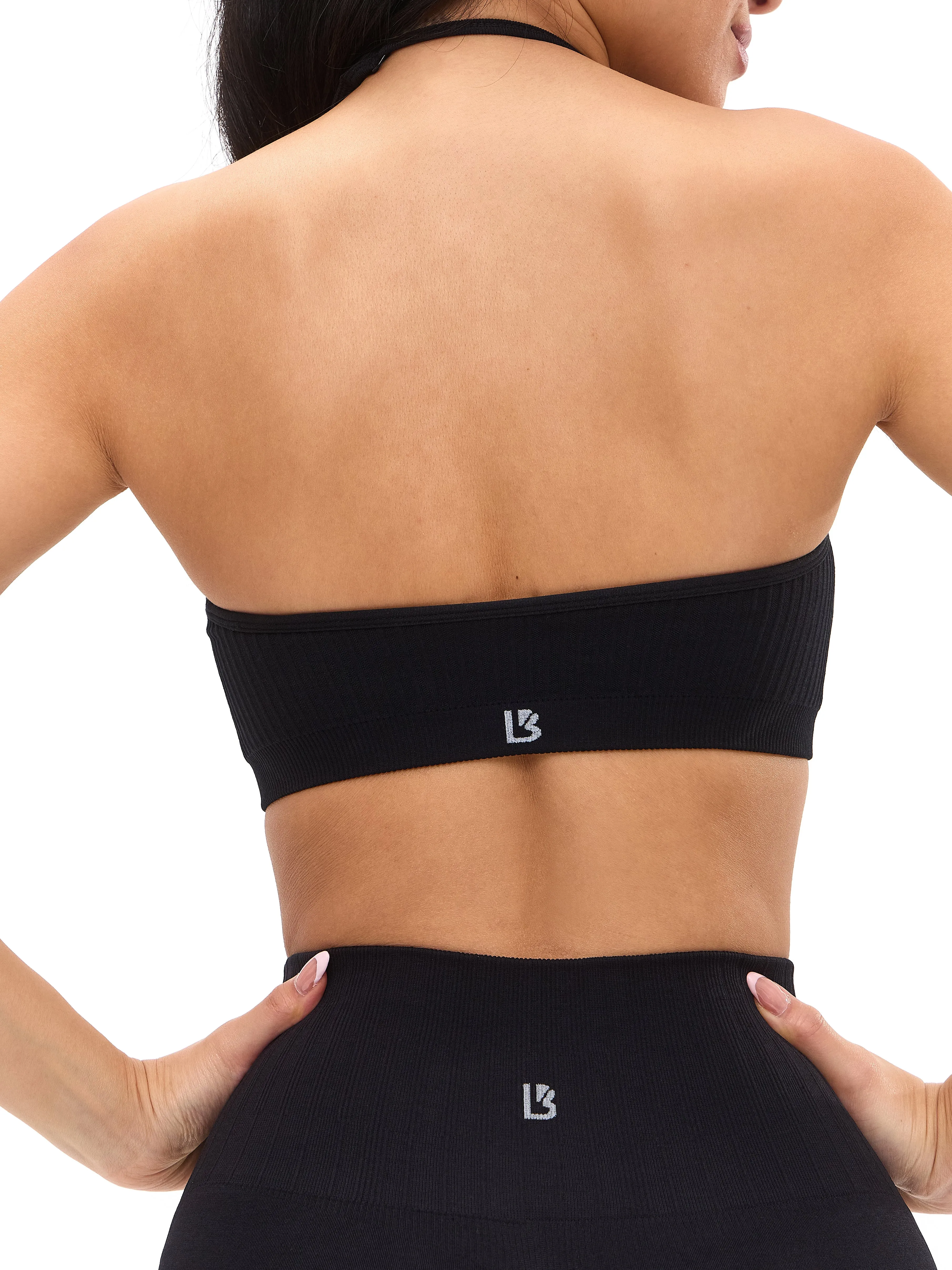 Seamless Ribbed Bandeau - Black sold by BuffBunny product image thumbnail 3
