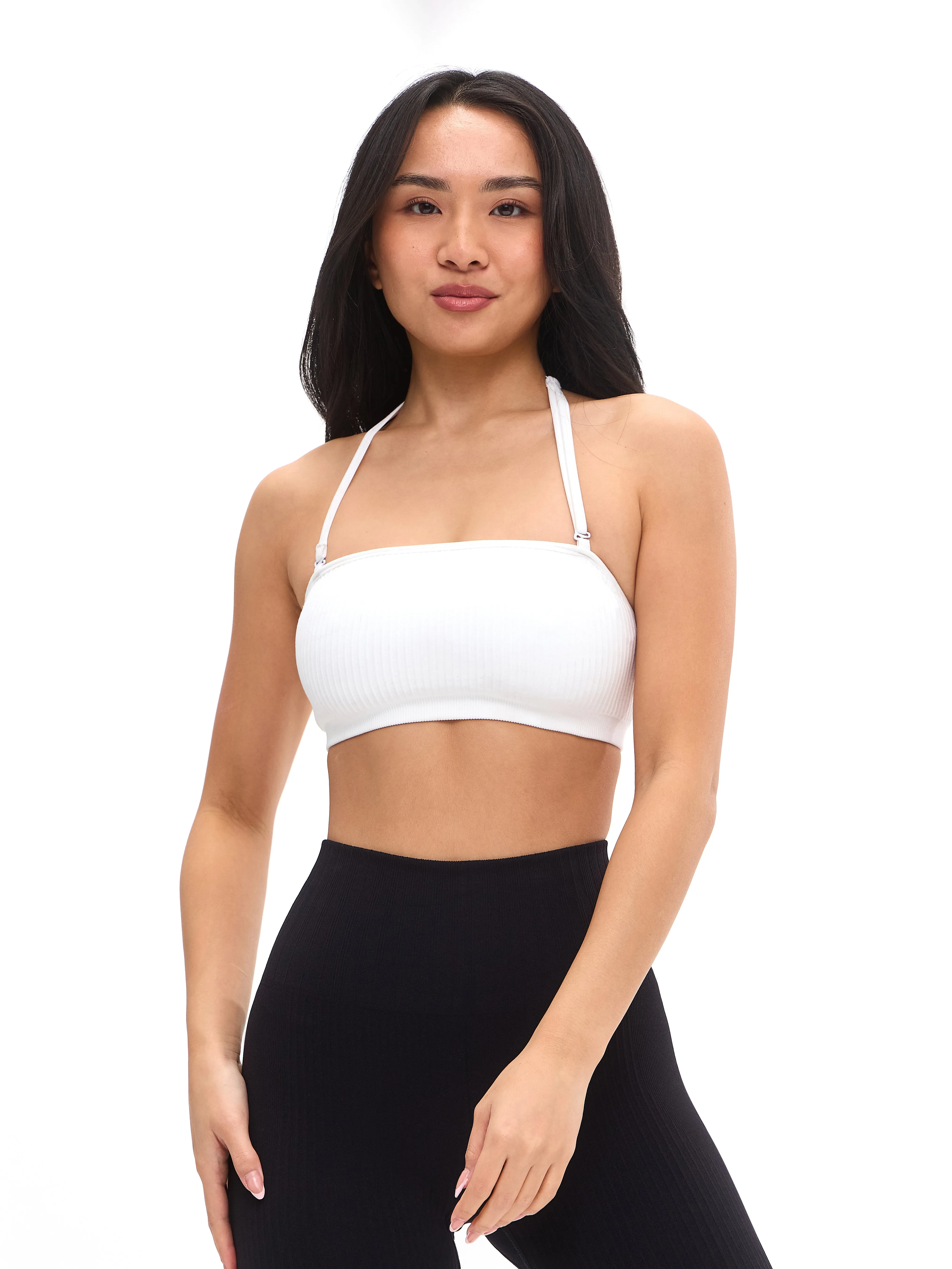 Seamless Ribbed Bandeau - White sold by BuffBunny product image thumbnail 3