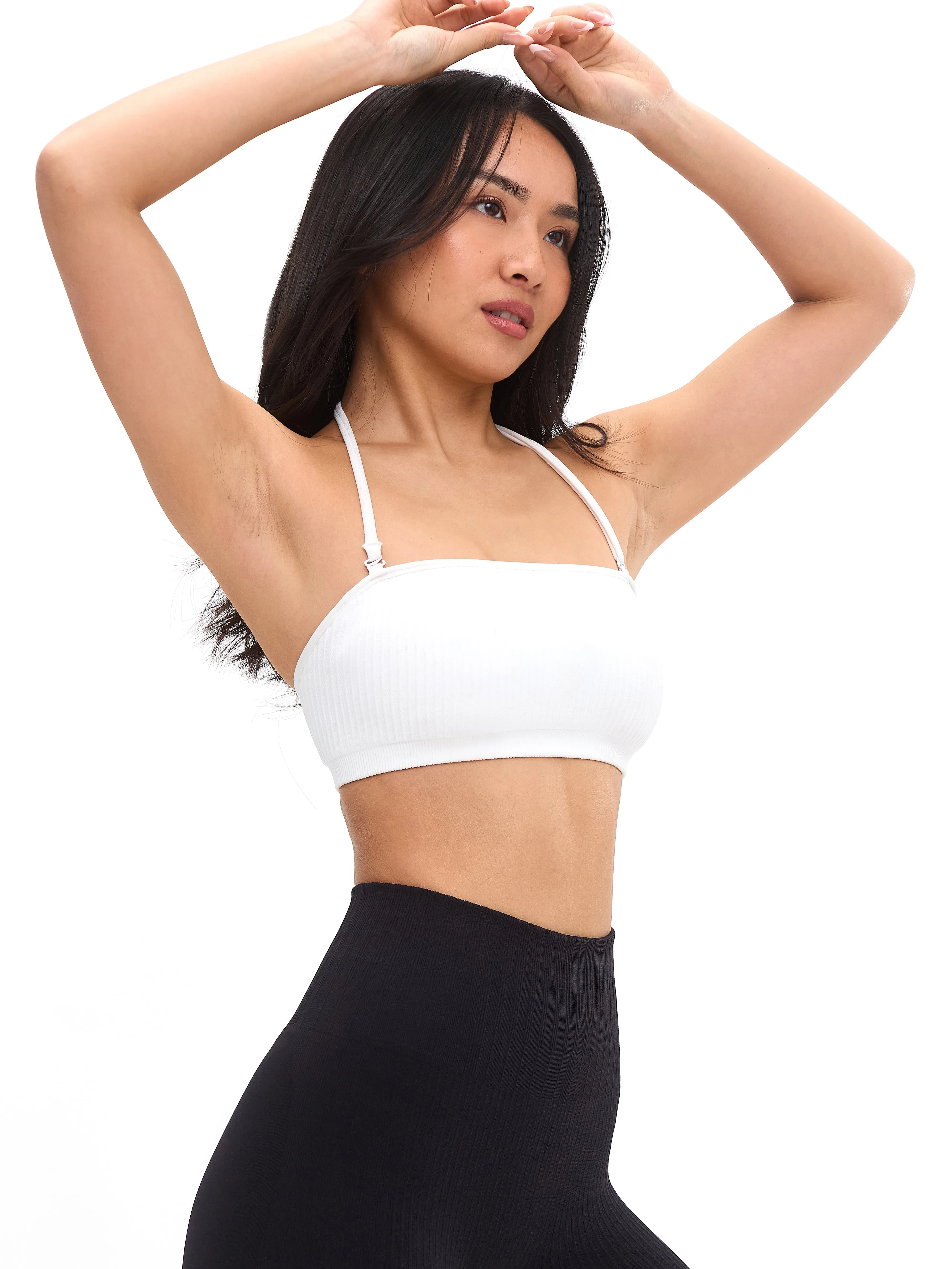 Seamless Ribbed Bandeau - White sold by BuffBunny product image thumbnail 4