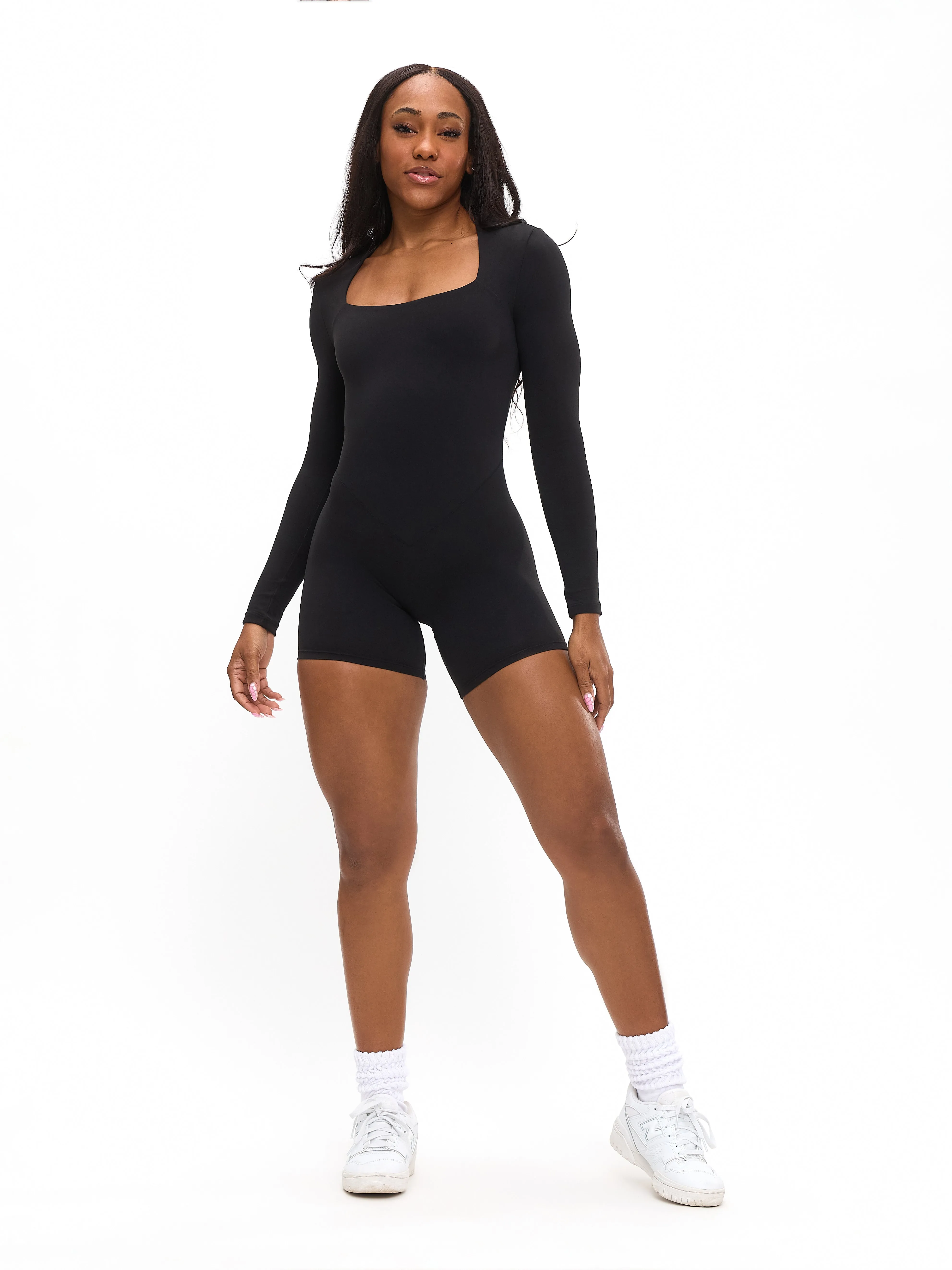 Butter Long Sleeve Bodysuit - Onyx Black sold by BuffBunny product image thumbnail 2