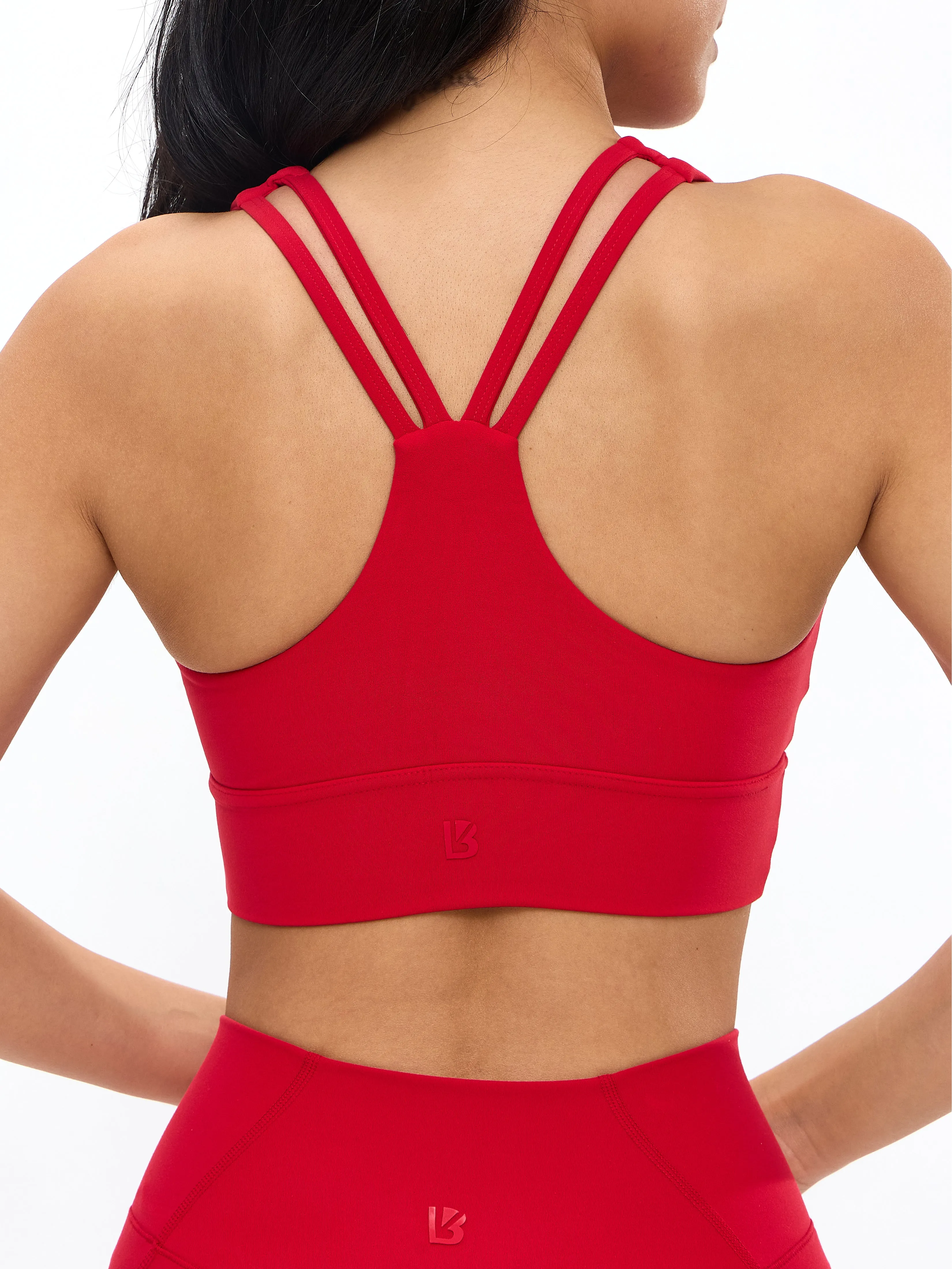 Bloom Sports Bra - Lipstick Red sold by BuffBunny product image thumbnail 3