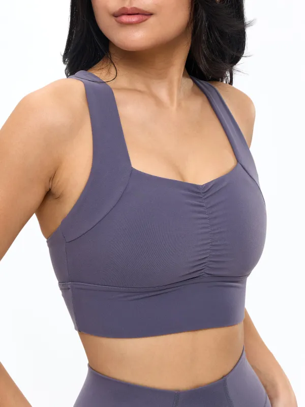 Bloom Sports Bra - Hush Berry sold by BuffBunny