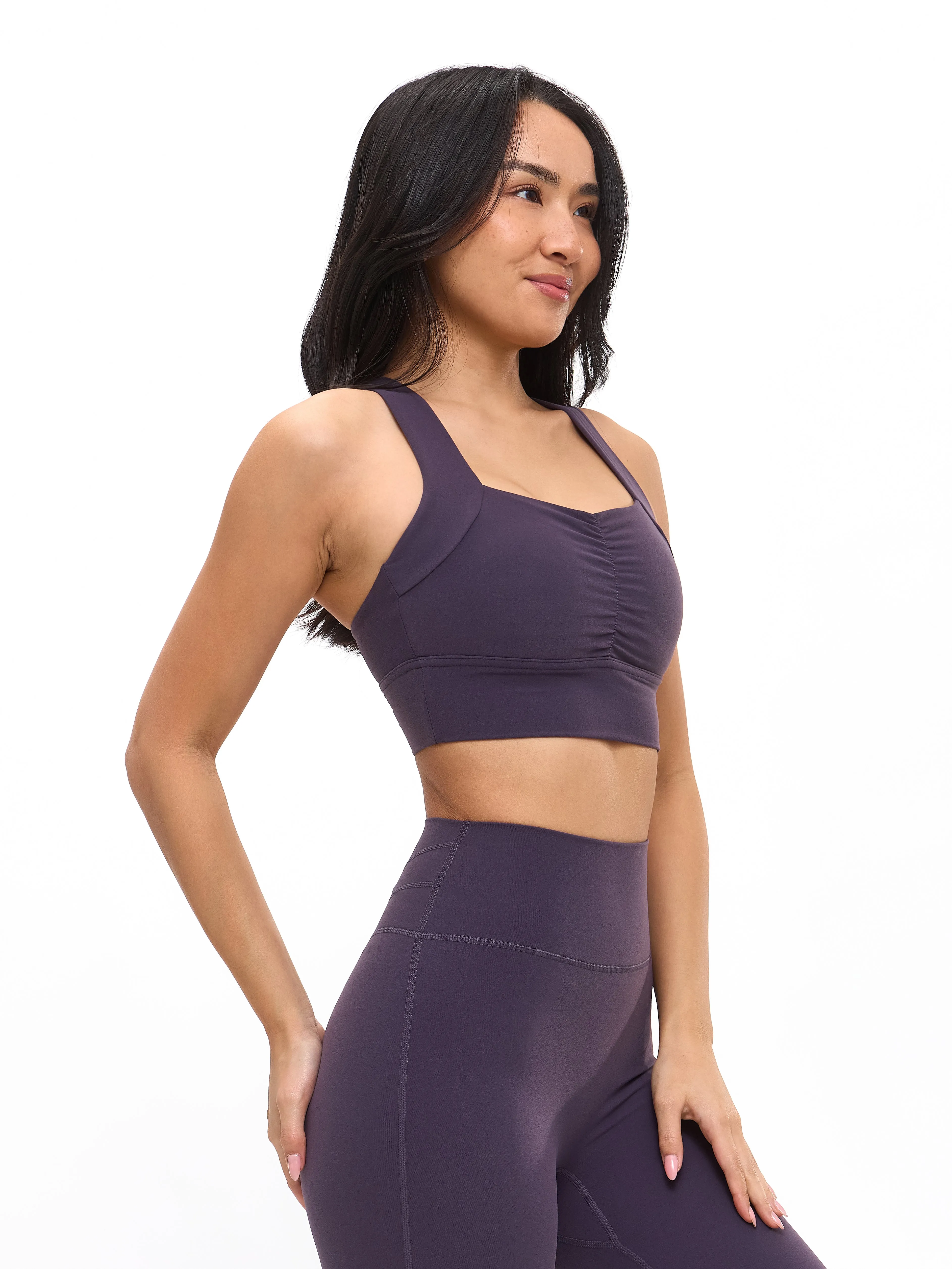 Bloom Sports Bra - Purple Shadow sold by BuffBunny product image thumbnail 2
