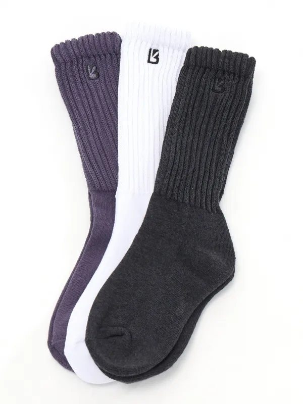 3 Pack Scrunch Socks - Multi Glam sold by BuffBunny