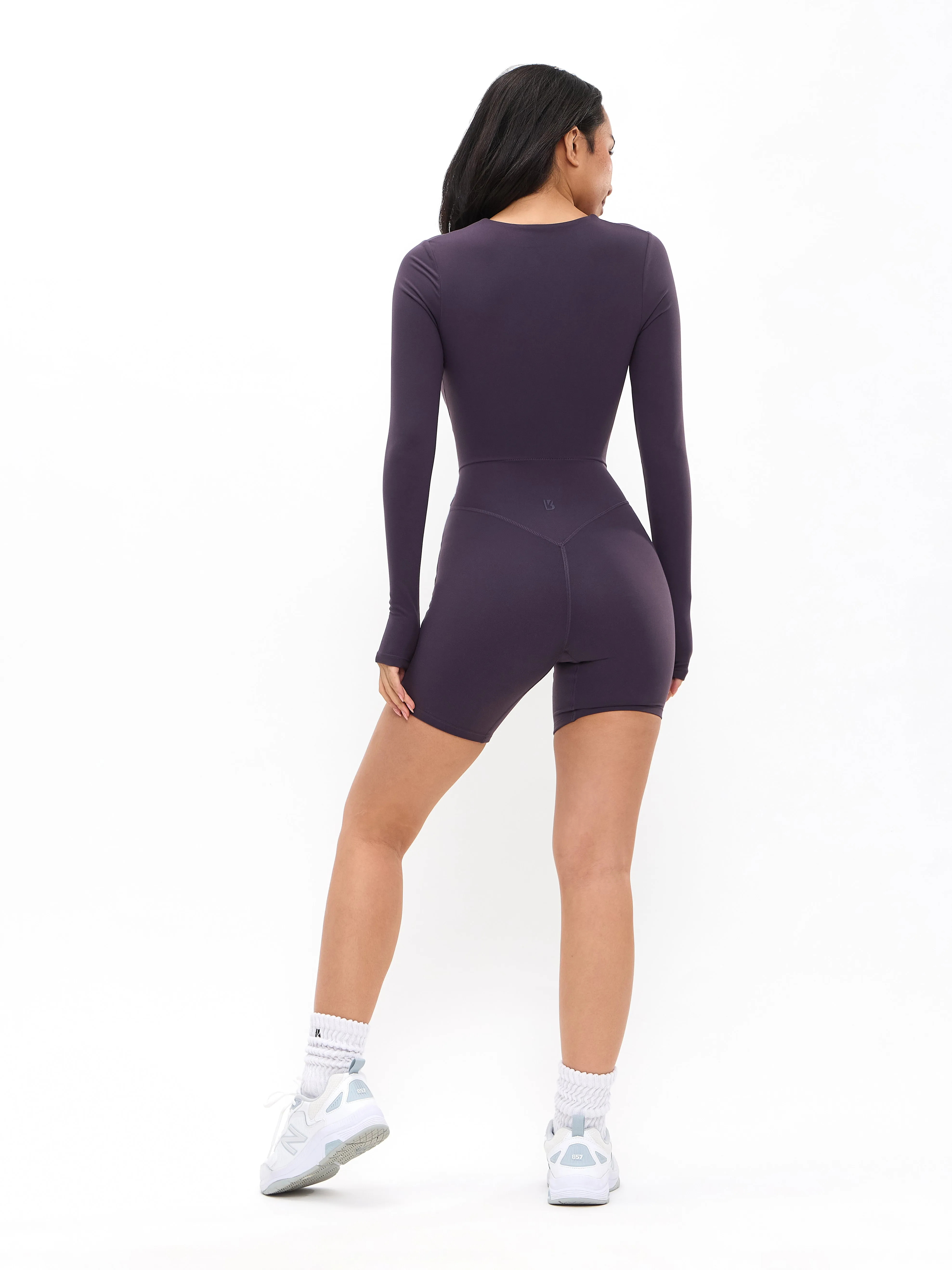 Poshknit Wrap Bodysuit - Purple Shadow sold by BuffBunny product image thumbnail 4