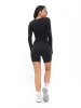 Poshknit Wrap Bodysuit - Onyx Black sold by BuffBunny