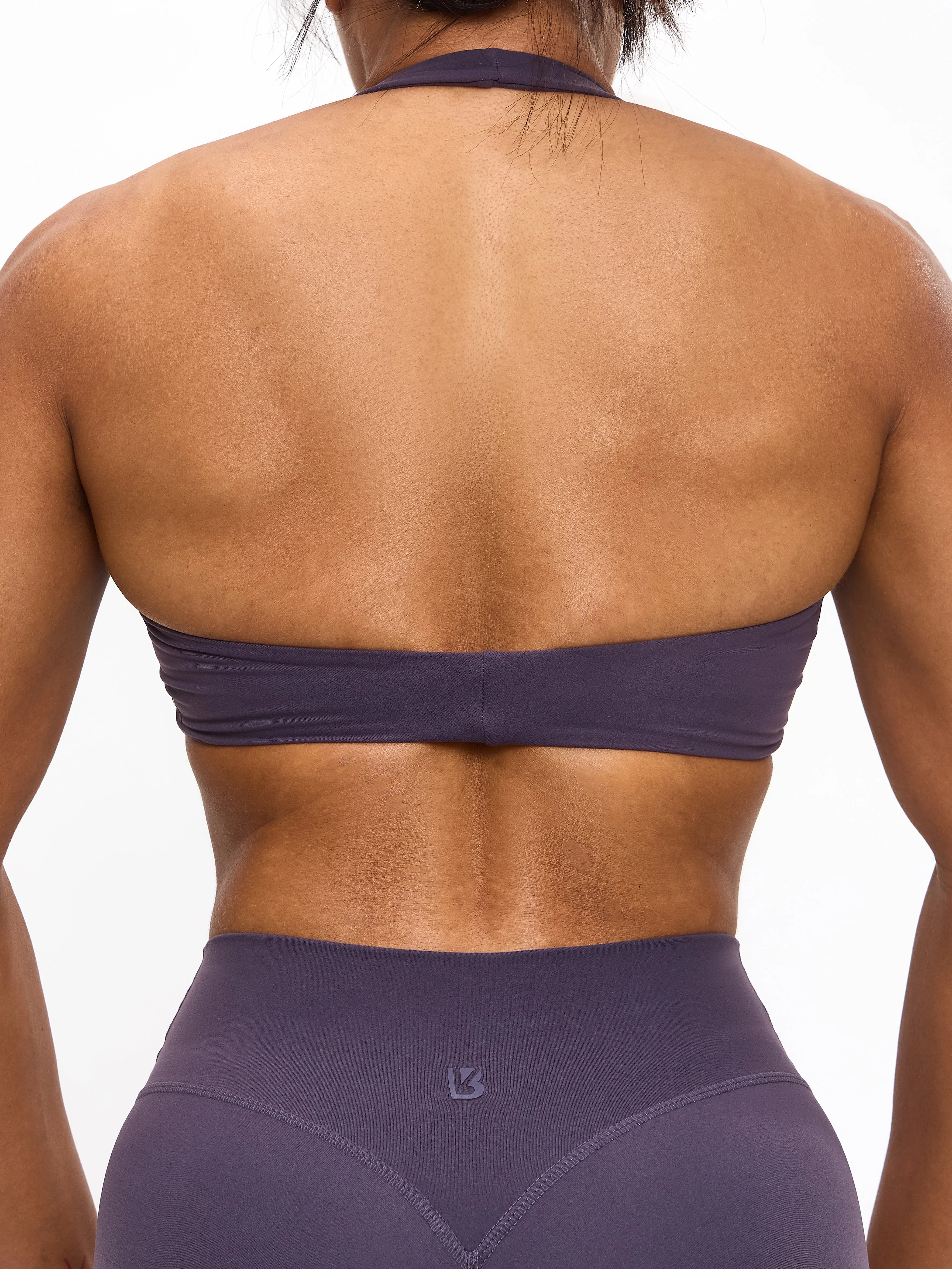 Poshknit Twist Halter Sports Bra - Purple Shadow sold by BuffBunny product image thumbnail 4
