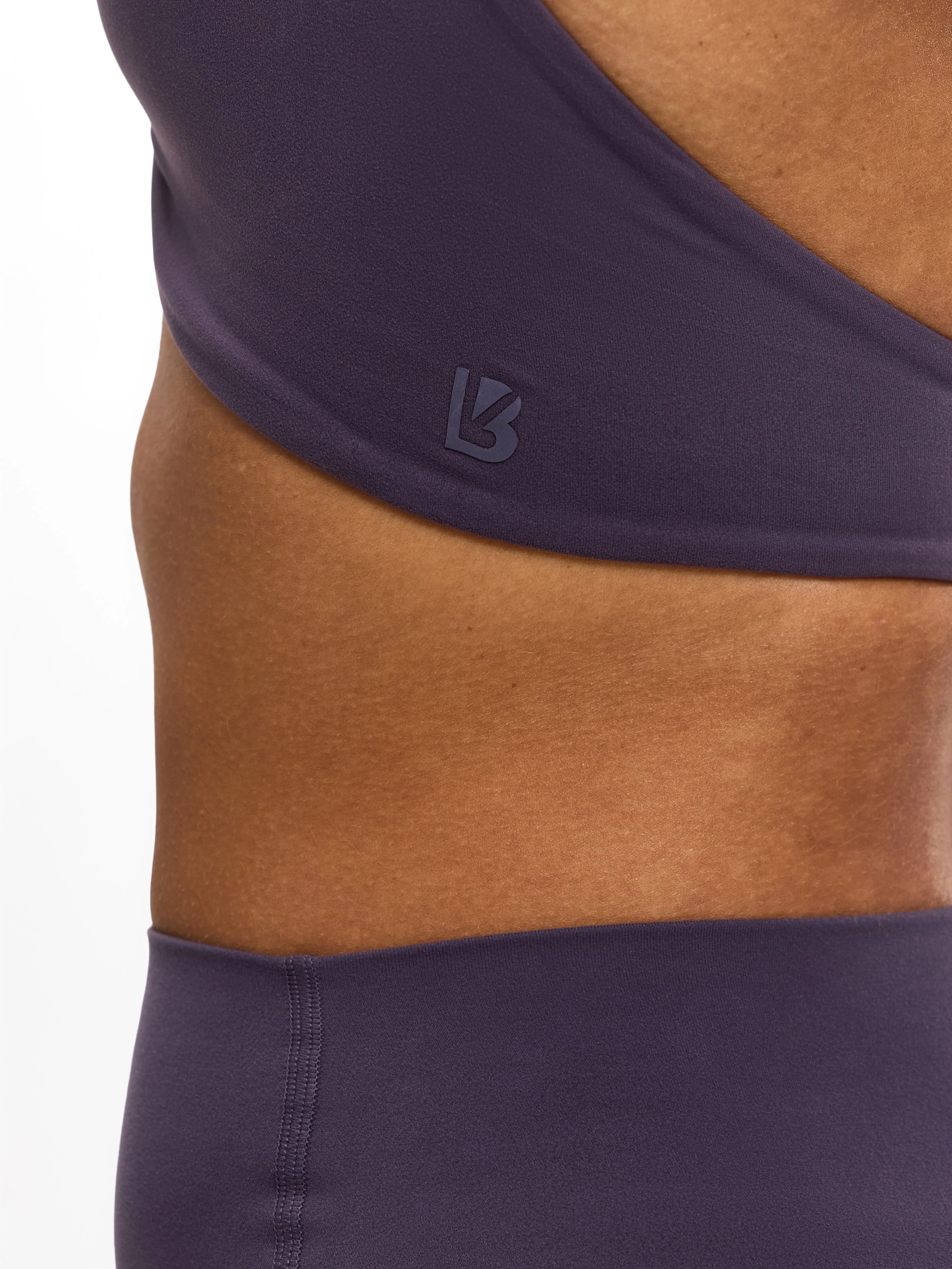 Poshknit Twist Halter Sports Bra - Purple Shadow sold by BuffBunny product image thumbnail 3