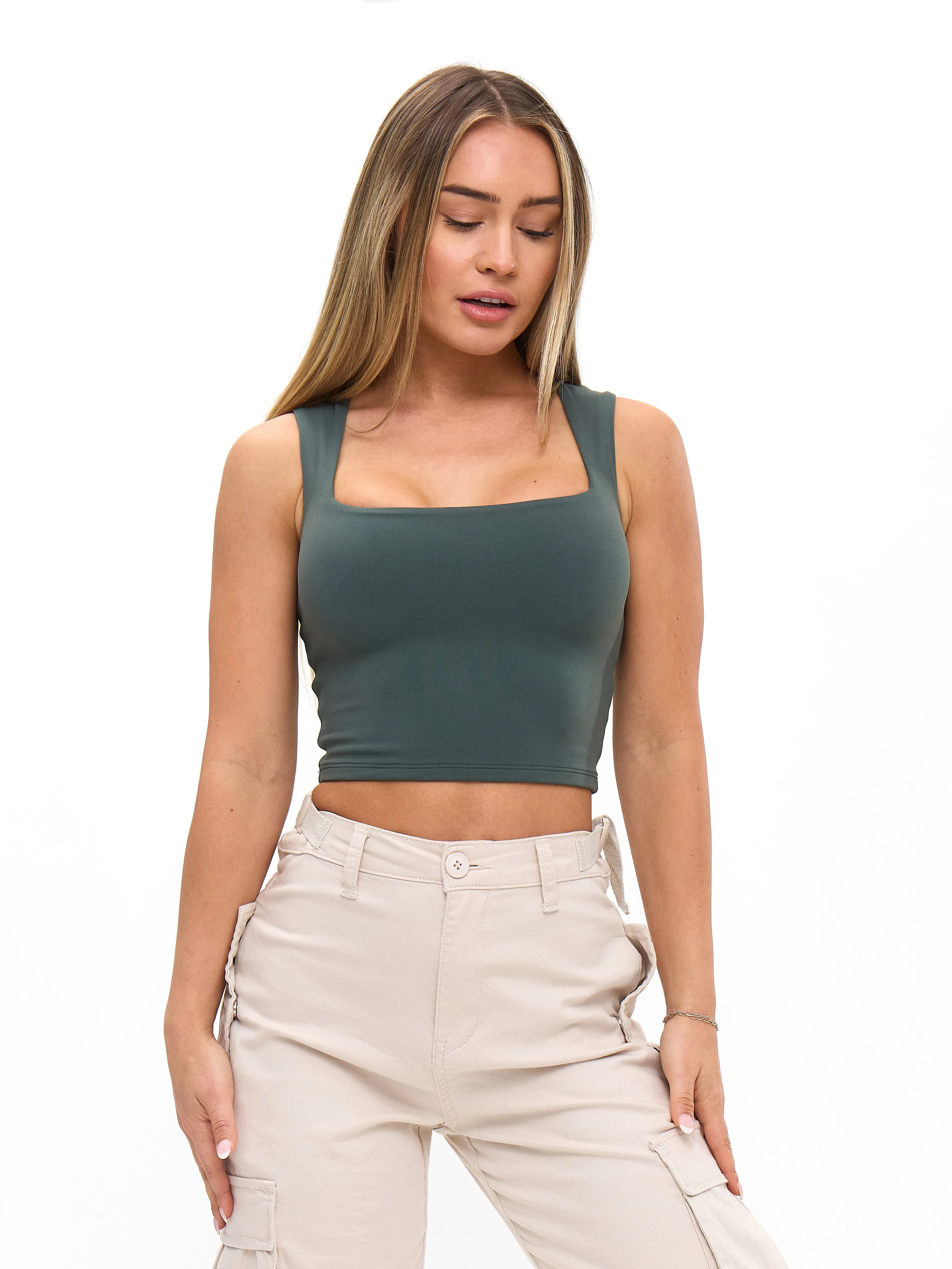 Butter Square Neck Crop - Siren sold by BuffBunny product image thumbnail 4