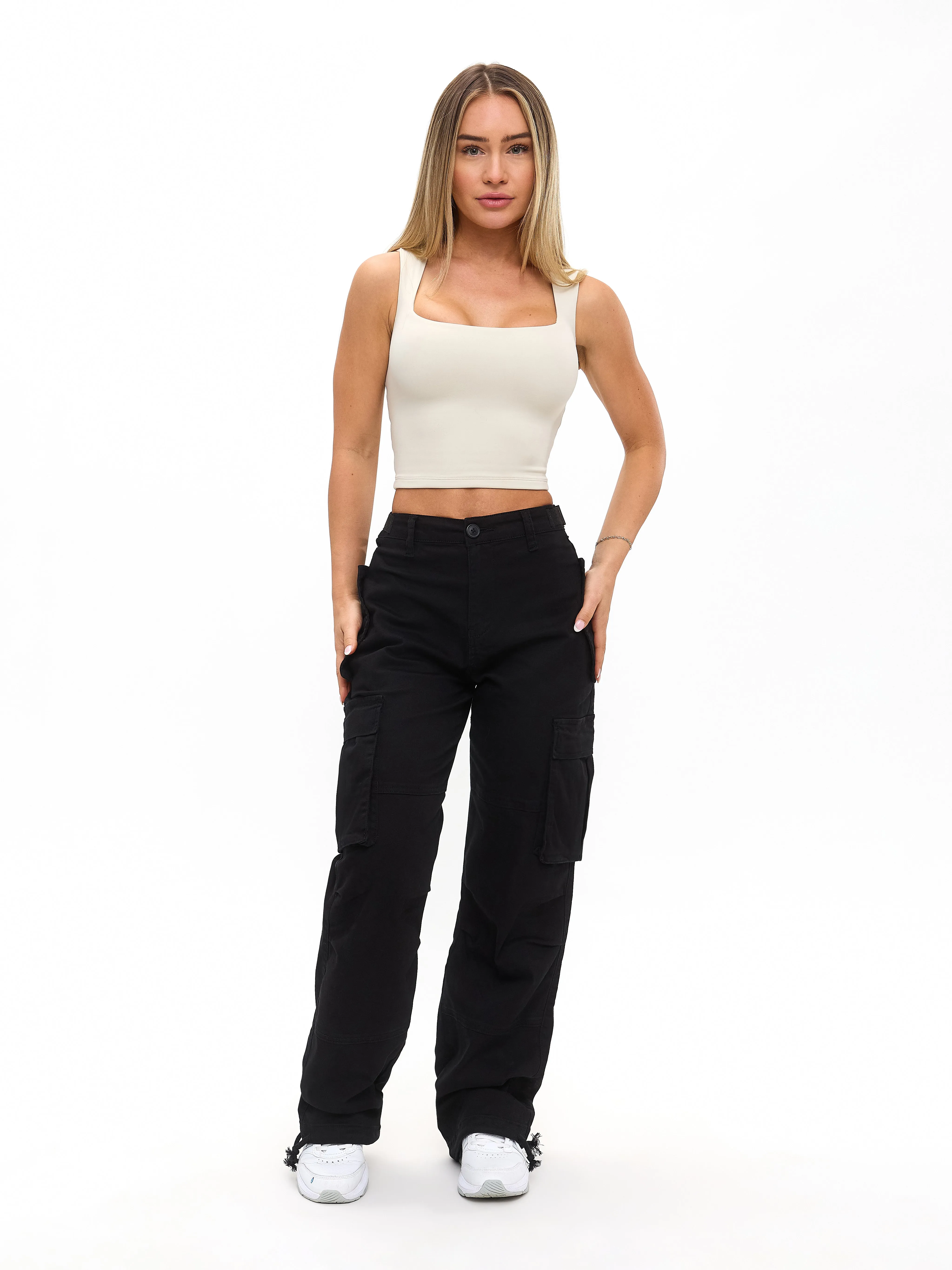 Butter Square Neck Crop - Bone sold by BuffBunny product image thumbnail 2