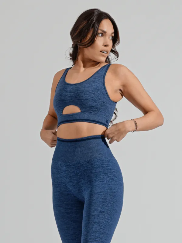 BBL Seamless Reversible Sports Bra - Baked Blue sold by BuffBunny