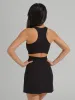 Courtside Zip Dress - Onyx Black sold by BuffBunny