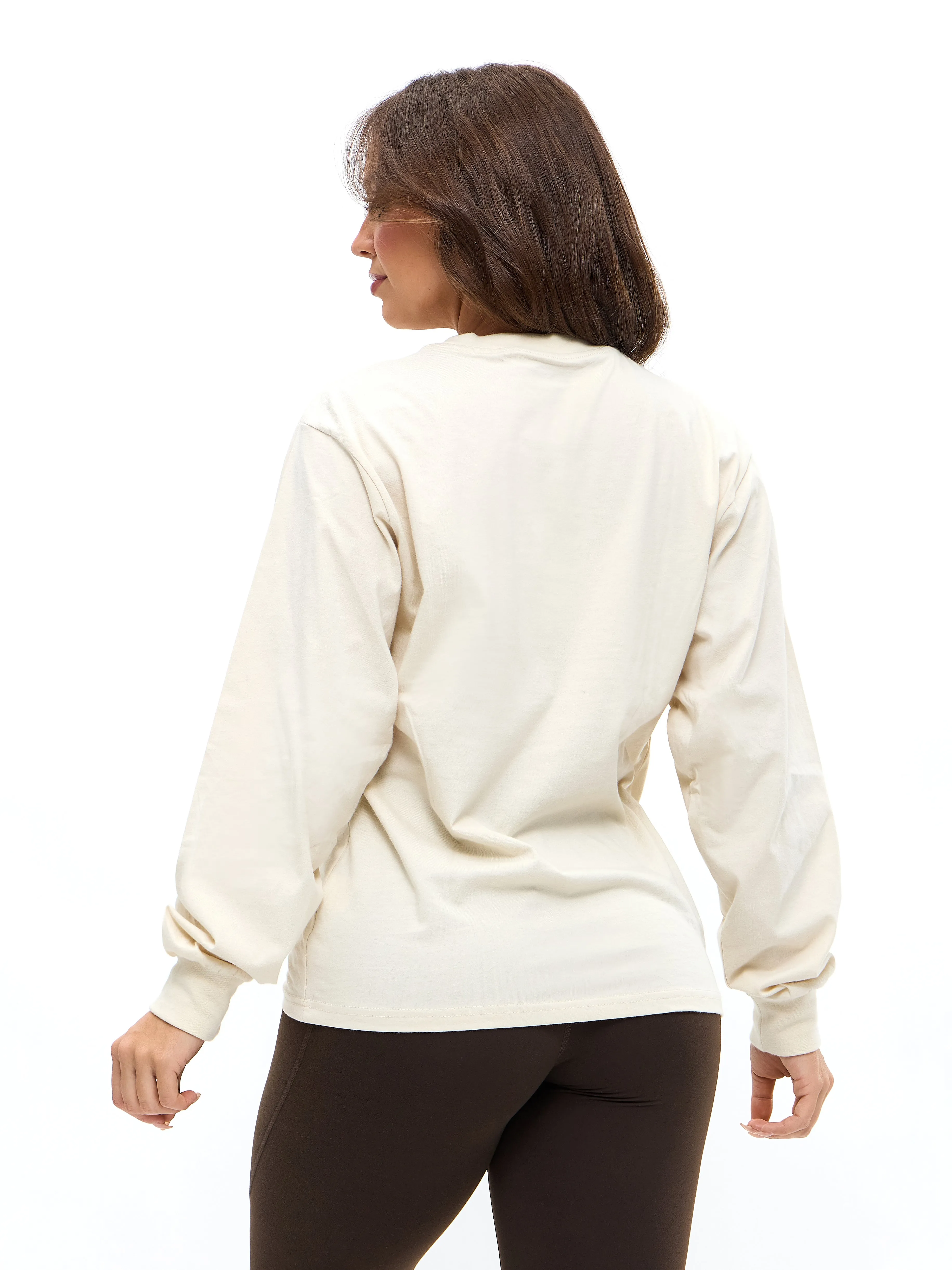 Gradient Long Sleeve Tee - Bone sold by BuffBunny product image thumbnail 3