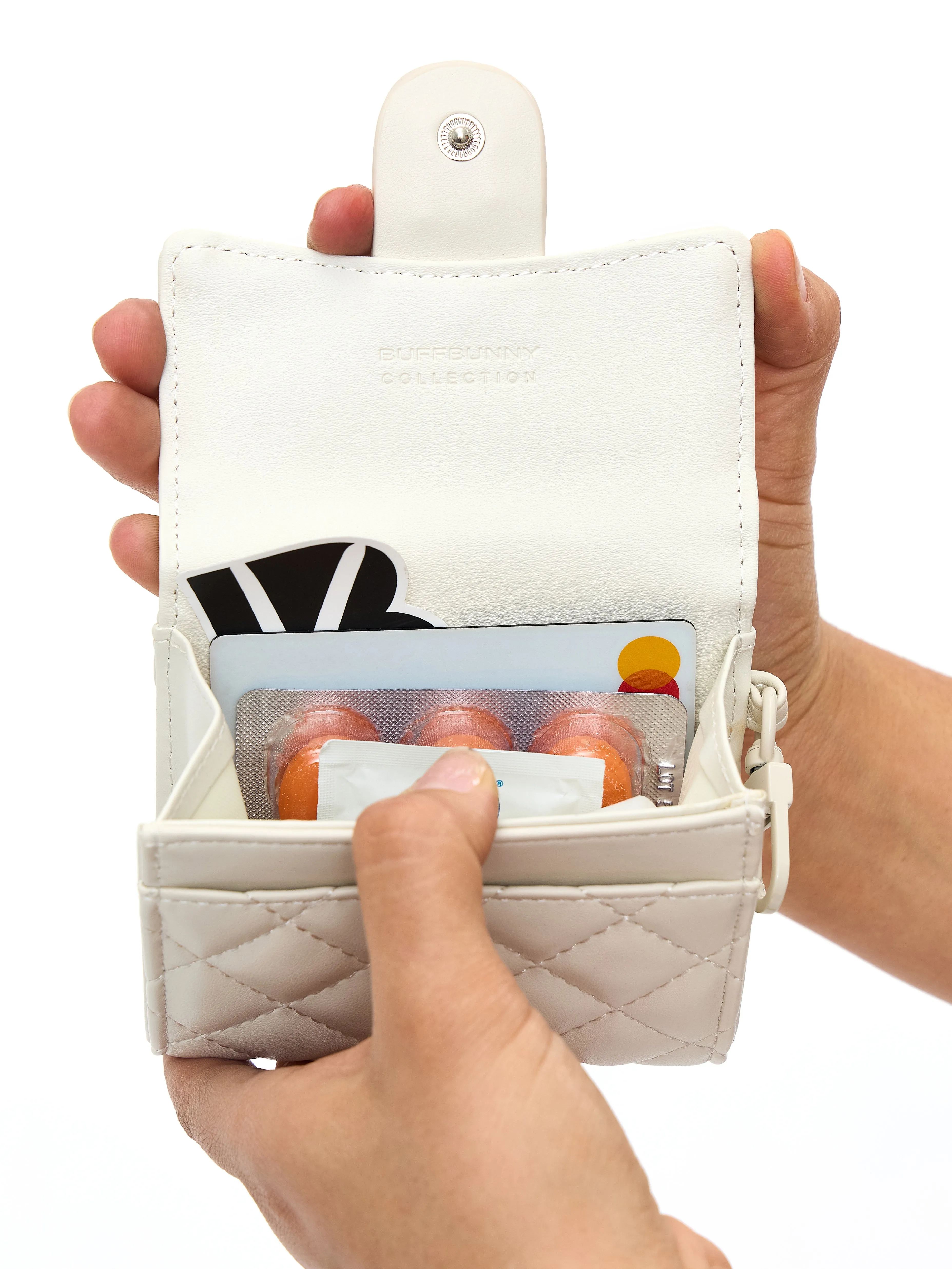 Quilted Wallet - Bone sold by BuffBunny product image thumbnail 4