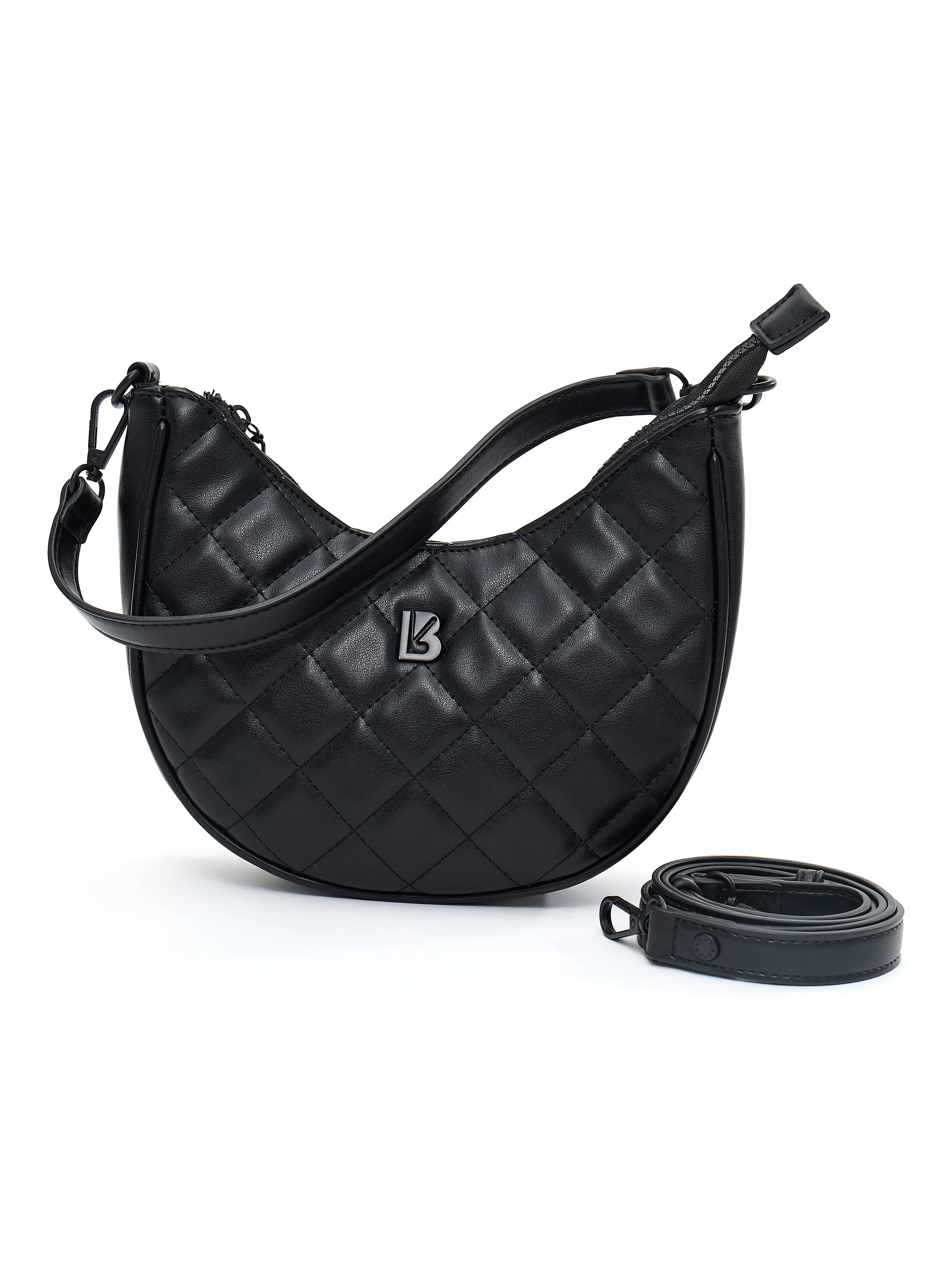 Quilted Crossbody Purse - Onyx Black sold by BuffBunny product image thumbnail 4