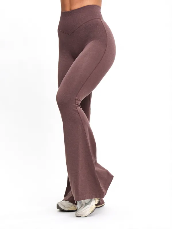 Seamless Flare Legging - Mocha Berry sold by BuffBunny