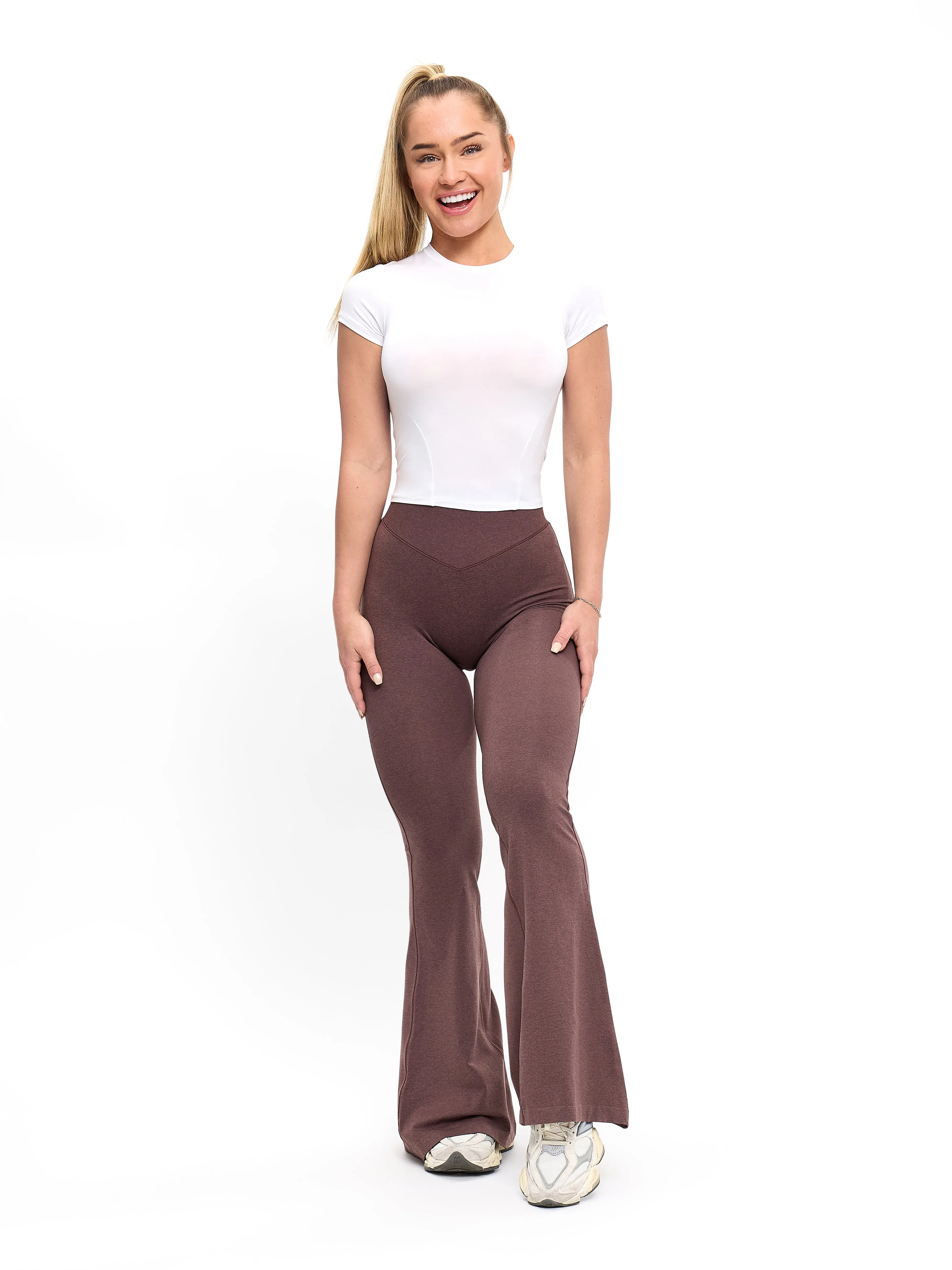 Seamless Flare Legging - Mocha Berry sold by BuffBunny product image thumbnail 4