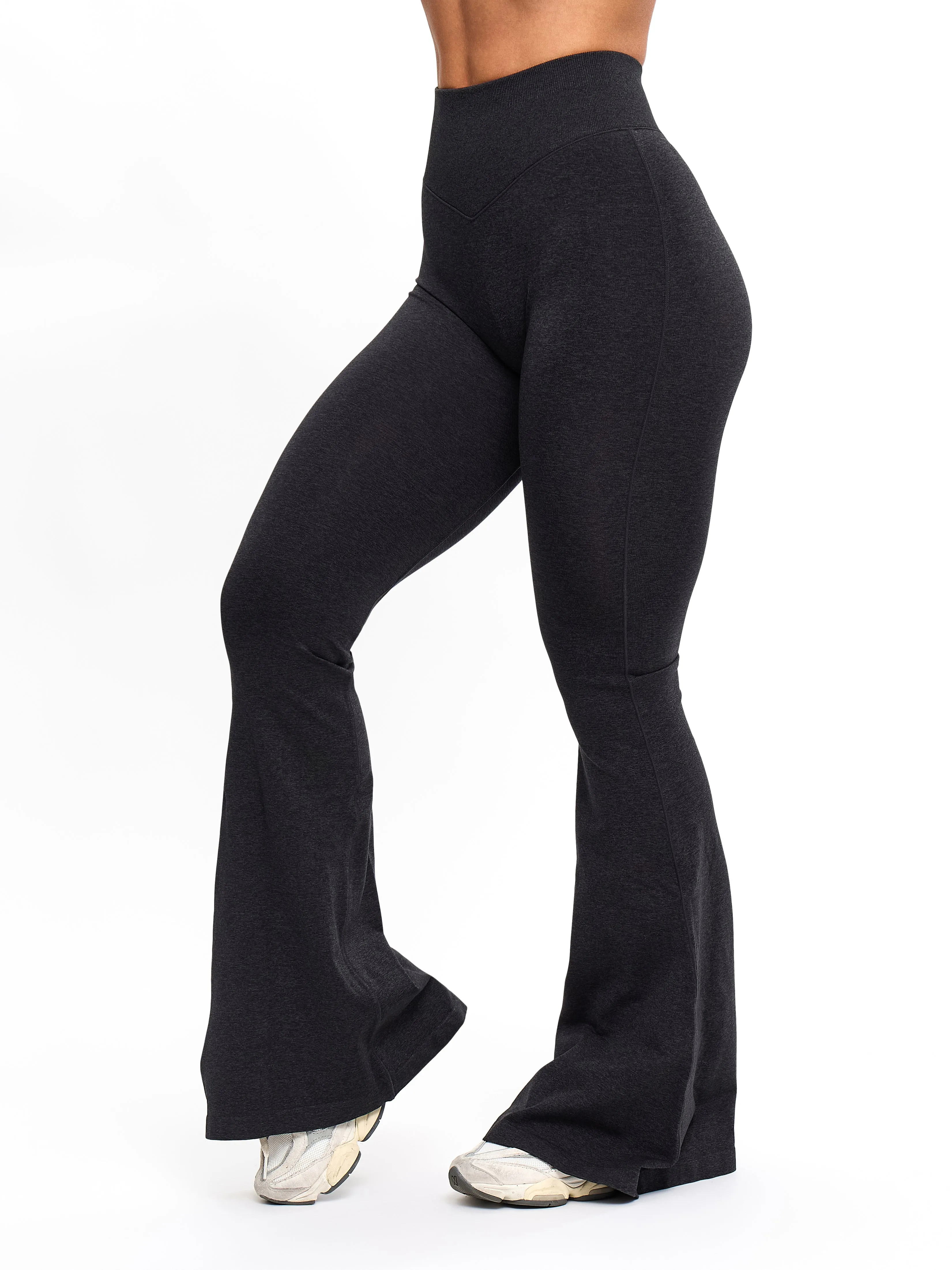 Seamless Flare Legging - Black sold by BuffBunny