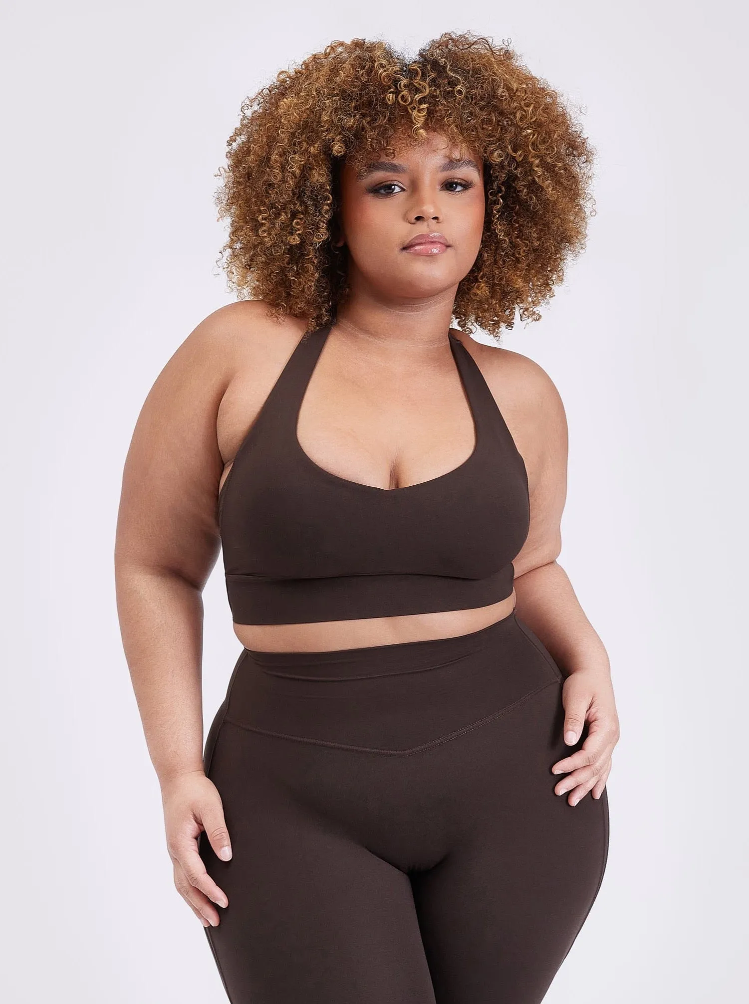 Collagen Sports Bra - Cold Brew sold by BuffBunny