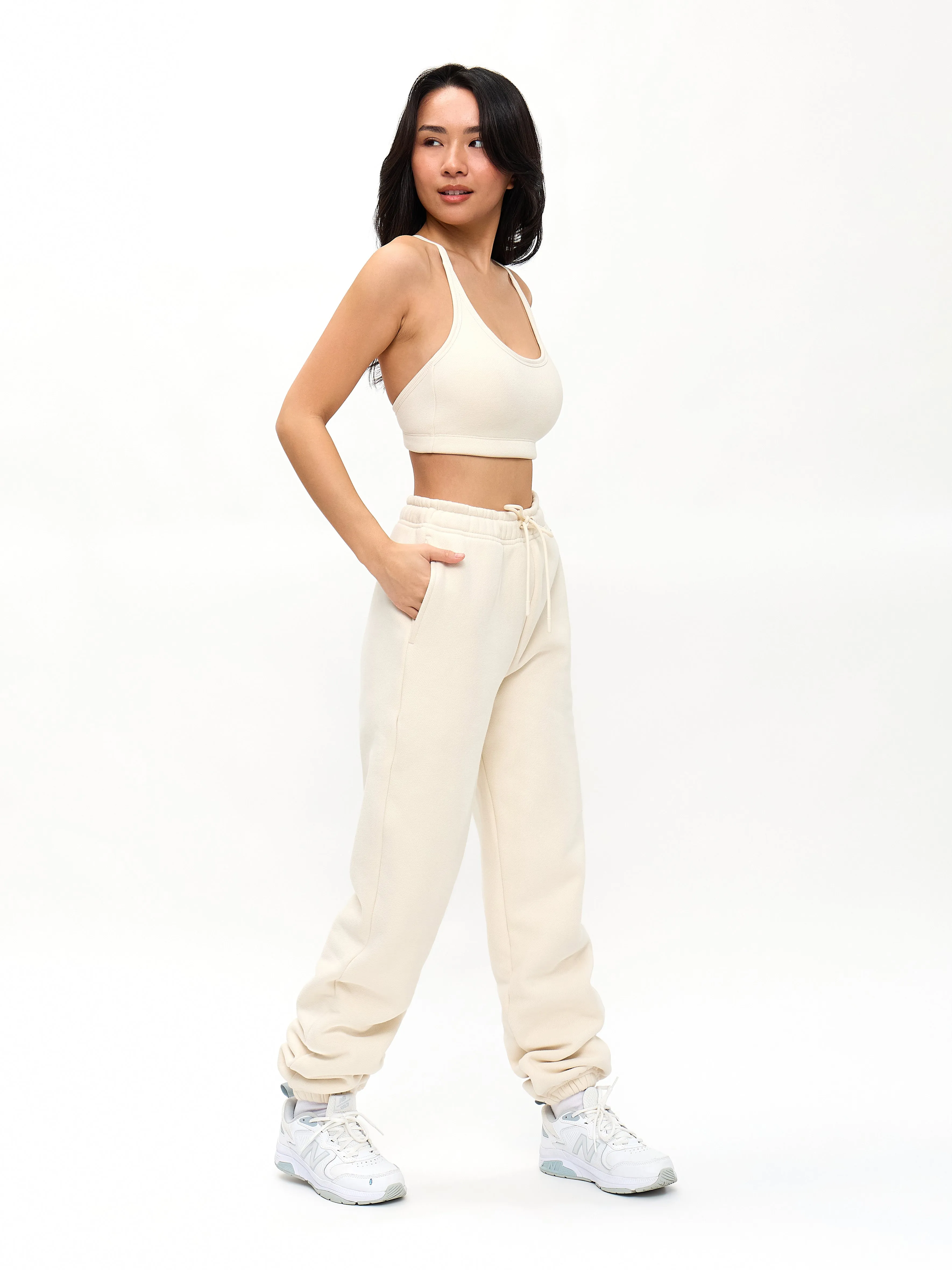 Plush Fleece Jogger - Oat Milk sold by BuffBunny product image thumbnail 3